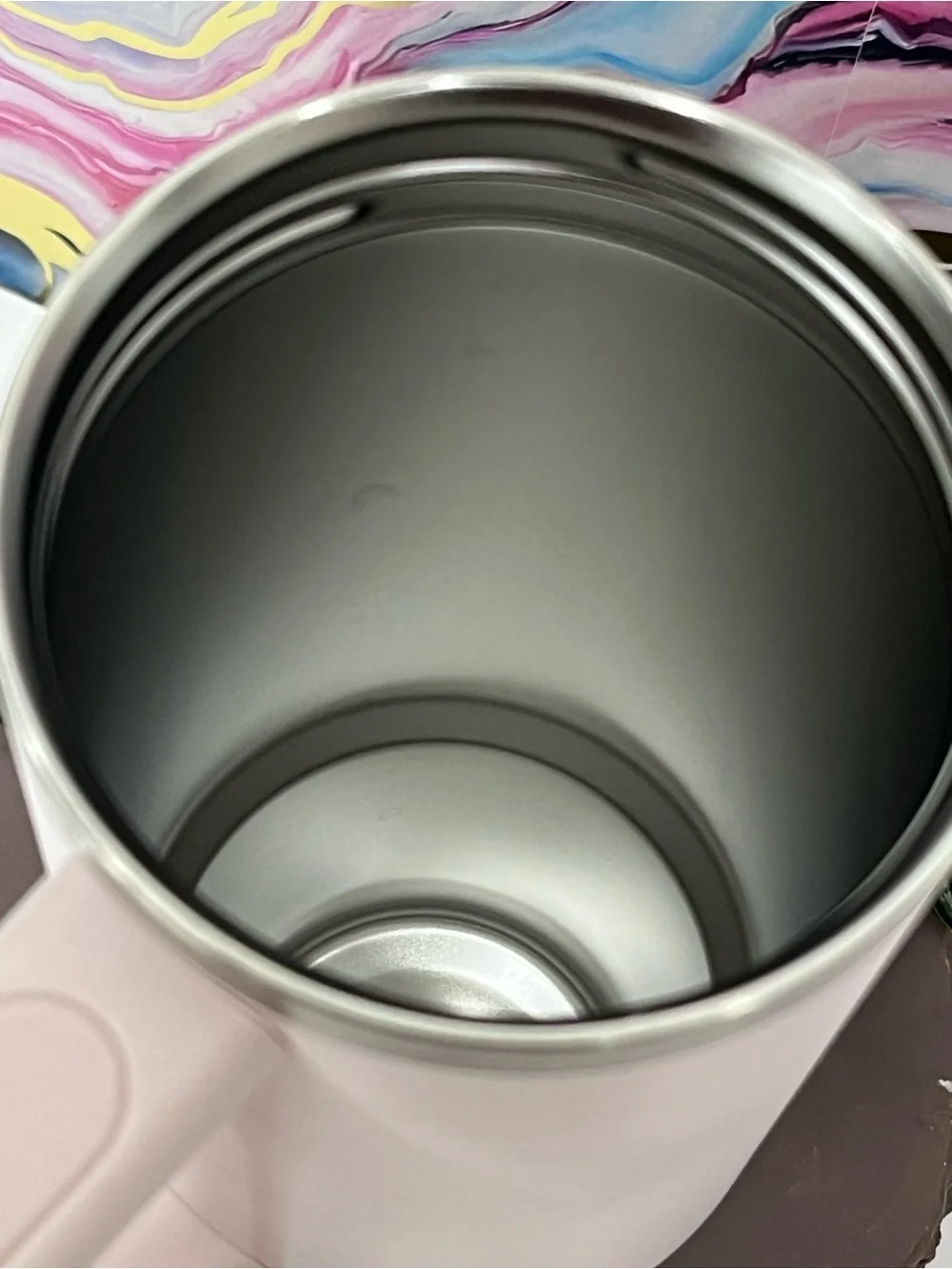 Stanley 30oz Insulated Tumbler Pale Pink with Handle and Straw Dishwasher Safe